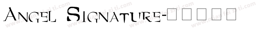Angel Signature字体转换